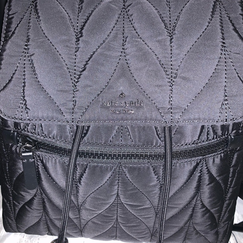 Kate Spade Ellie Large Black Nylon Backpack - Picture 5 of 8